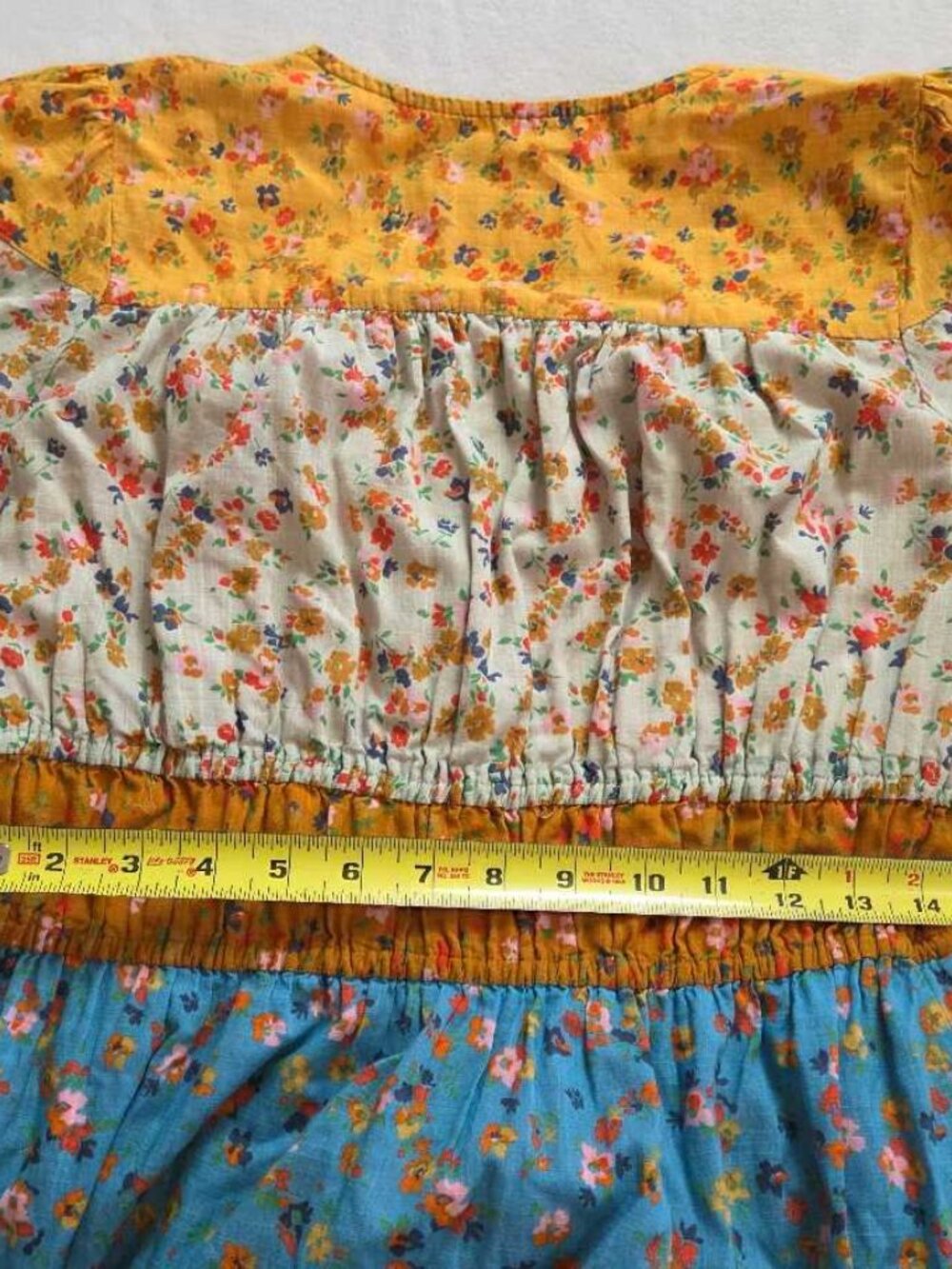S By Anthropologie Tiered & True floral maxi prairie dress #4 - Picture 10 of 11